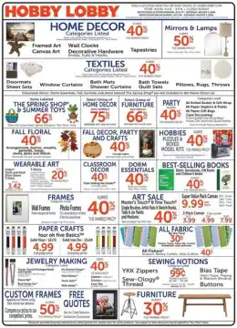 Hobby Lobby Indexed Weekly